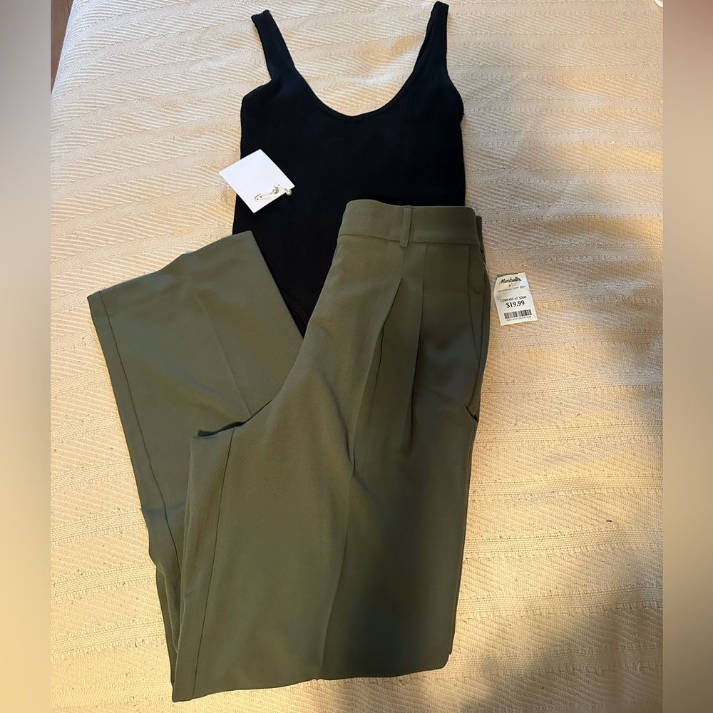 Olive green dress pants- never worn